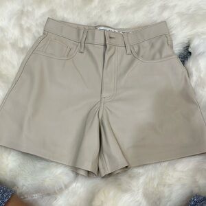 Abercrombie and Fitch vegan leather dad short